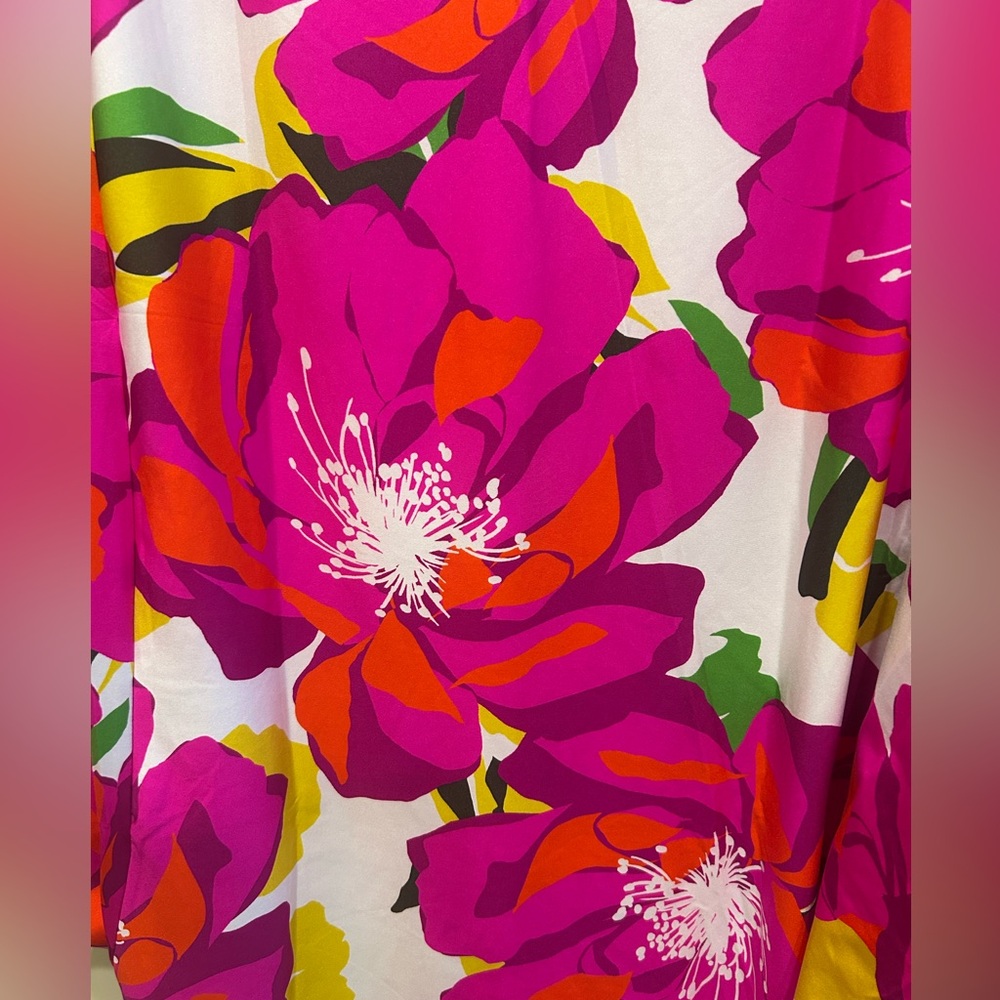 GoRgEoUs 🩷PINK🩷 TRINA TURK Cover up Dress Tunic SZ L. NWT - Picture 3 of 4